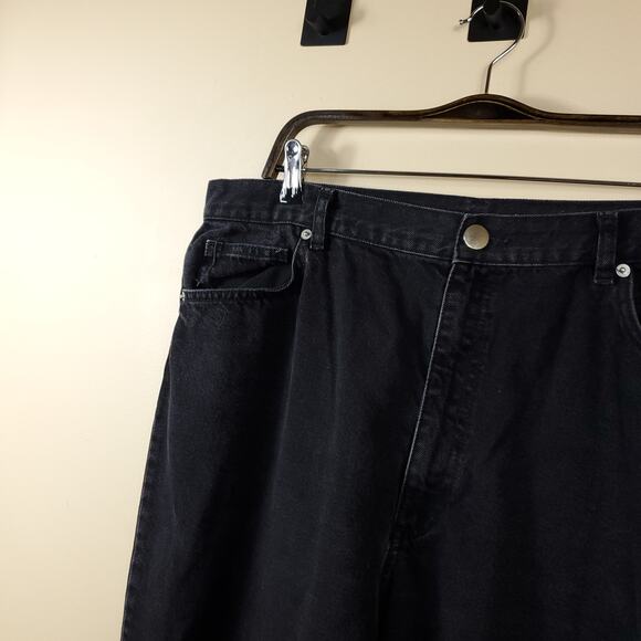 ASOS DESIGN high rise Farleigh slim fit mom jeans in washed black Size 36 - Picture 4 of 10